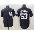 New York Yankees #53 David Bednar Black HOLBERT Stitched Jersey