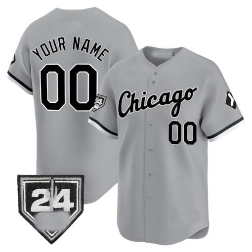 Custom Chicago White Sox 2024 Spring Training Patch Vapor Premier Limited Jersey ¨C Gray HOLBERT