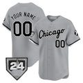 Custom Chicago White Sox 2024 Spring Training Patch Vapor Premier Limited Jersey ¨C Gray HOLBERT