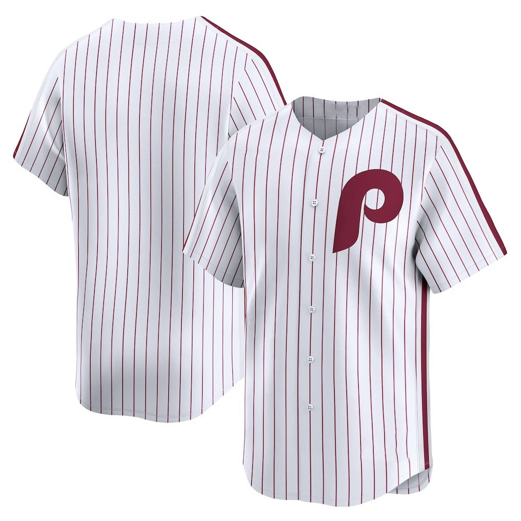 Philadelphia Phillies White HOLBERT Throwback Cooperstown Collection Limited Jersey