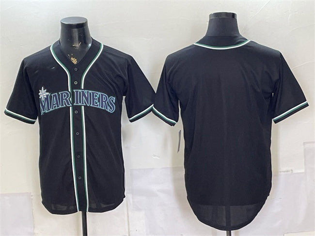 Seattle Mariners Blank 2026 Fashion Replica Black HOLBERT Out Stitched Jersey