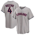 Cleveland Guardians #4 Brayan Rocchio Player Gray HOLBERT Game Home Stitched Jerseys