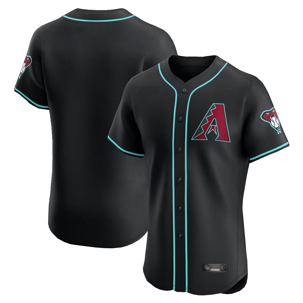 Arizona Diamondbacks Black HOLBERT Limited Limited Elite Home Game Blank Player Stitched Jerseys