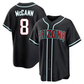 Arizona Diamondbacks #8 James McCann Player Black HOLBERT Home Game Stitched Jerseys