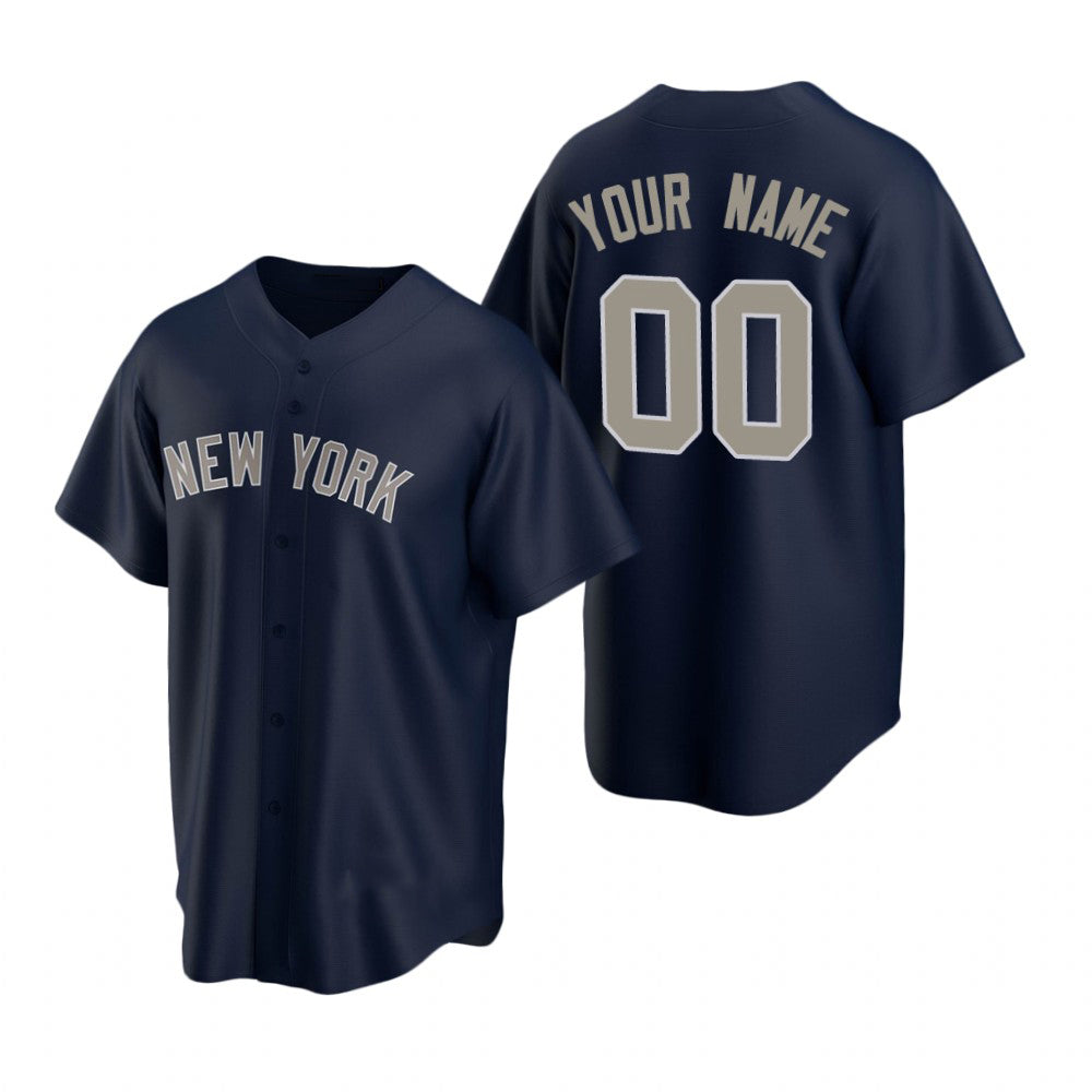 Custom New York Yankees Navy HOLBERT Stitched Cool Base Jersey