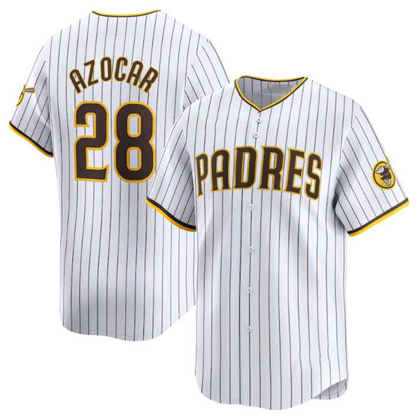 San Diego Padres #28 Jose Azocar White HOLBERT 2024 Home Limited Stitched Jersey