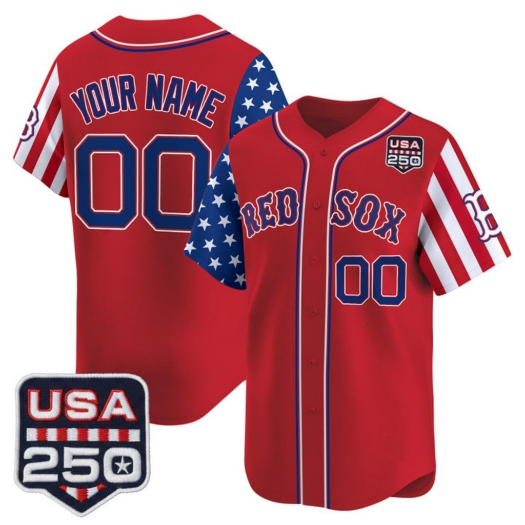 Custom Boston Red Sox America 250 Edition Vapor Premier Limited Red HOLBERT Stitched Jerseys
