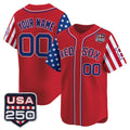 Custom Boston Red Sox America 250 Edition Vapor Premier Limited Red HOLBERT Stitched Jerseys