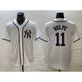 New York Yankees #11 Anthony Volpe White HOLBERT Fashion Cool Base Jersey