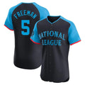 Los Angeles Dodgers #5 Freddie Freeman Player Black HOLBERT National League All-Star Limited Elite Home Stitched Jerseys