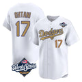 Los Angeles Dodgers #17 Shohei Ohtani Player White Gold HOLBERT World Series Collection Limited Home Stitched Jerseys