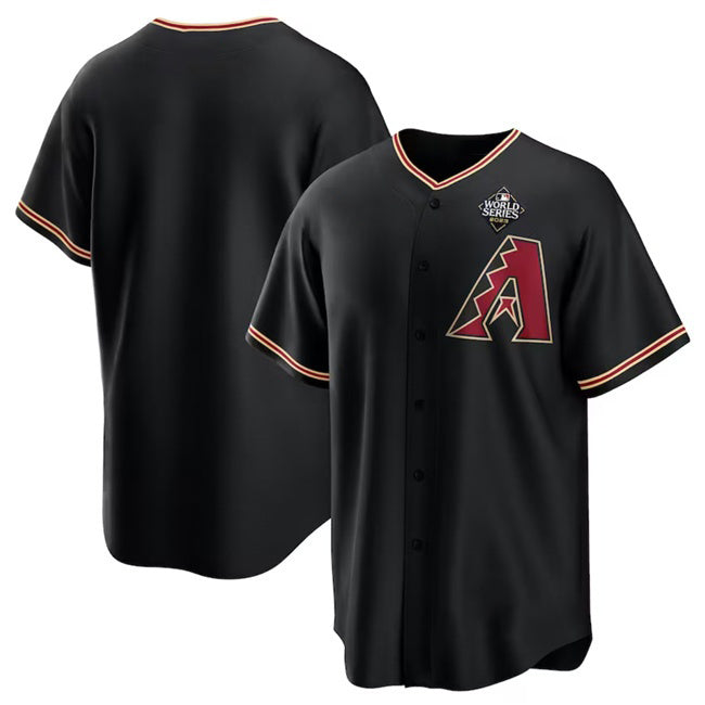 Arizona Diamondbacks Blank Black HOLBERT 2023 World Series Cool Base Stitched Jersey