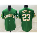 San Diego Padres #23 Fernando Tatis Jr Green HOLBERT Cool Base Stitched Jersey