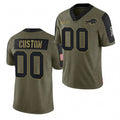 Custom B.Bills Olive HOLBERT ACTIVE PLAYER 2021 Salute To Service Limited Stitched Jersey