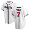 Atlanta Braves #7 Jurickson Profar White HOLBERT 2025 Cool Base Stitched Jersey