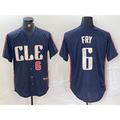 Cleveland Guardians #6 David Fry Number Navy HOLBERT 2024 City Connect Limited Stitched Jersey