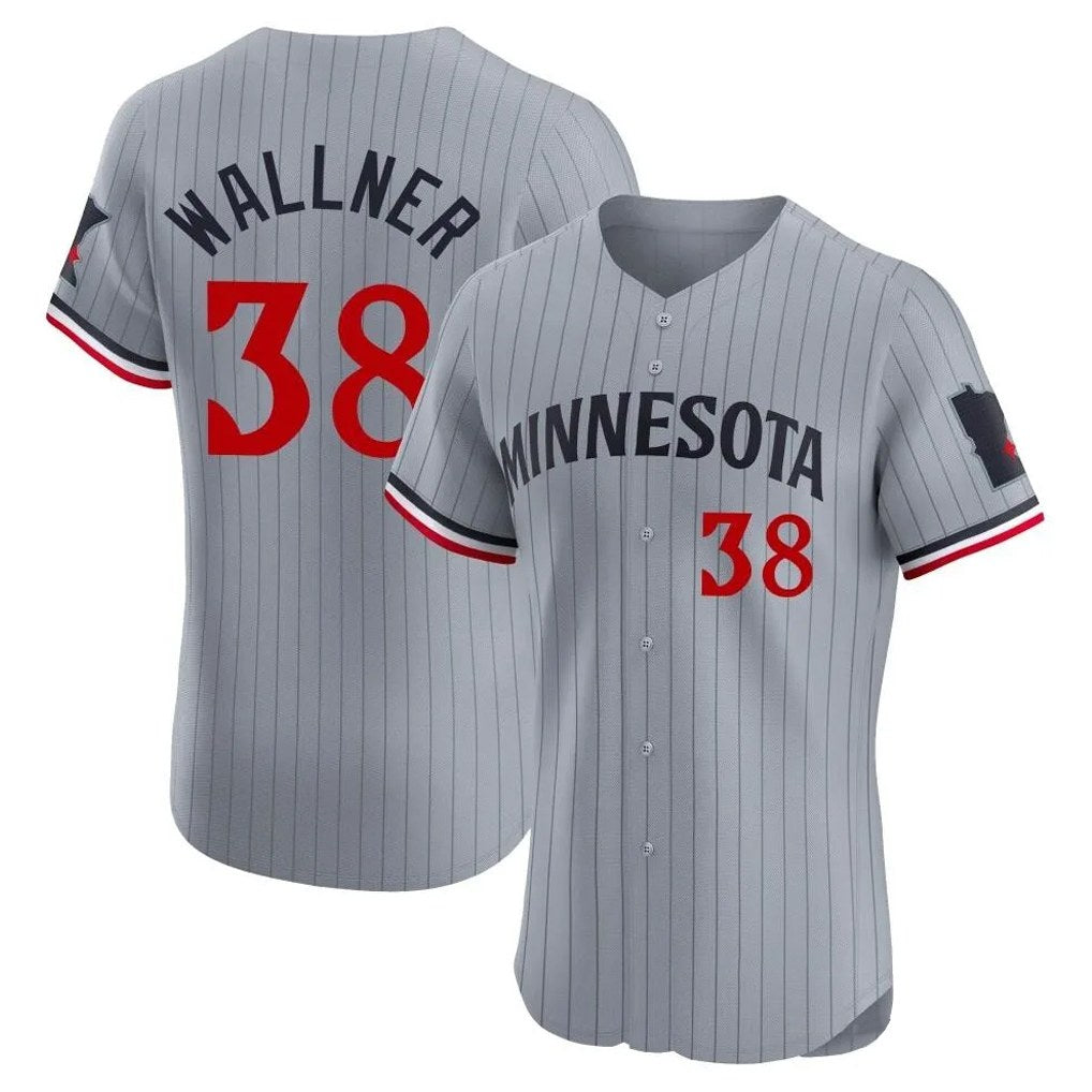 Minnesota Twins #38 Matt Wallner Player Gray HOLBERTHome Limited Elite Stitched Jerseys