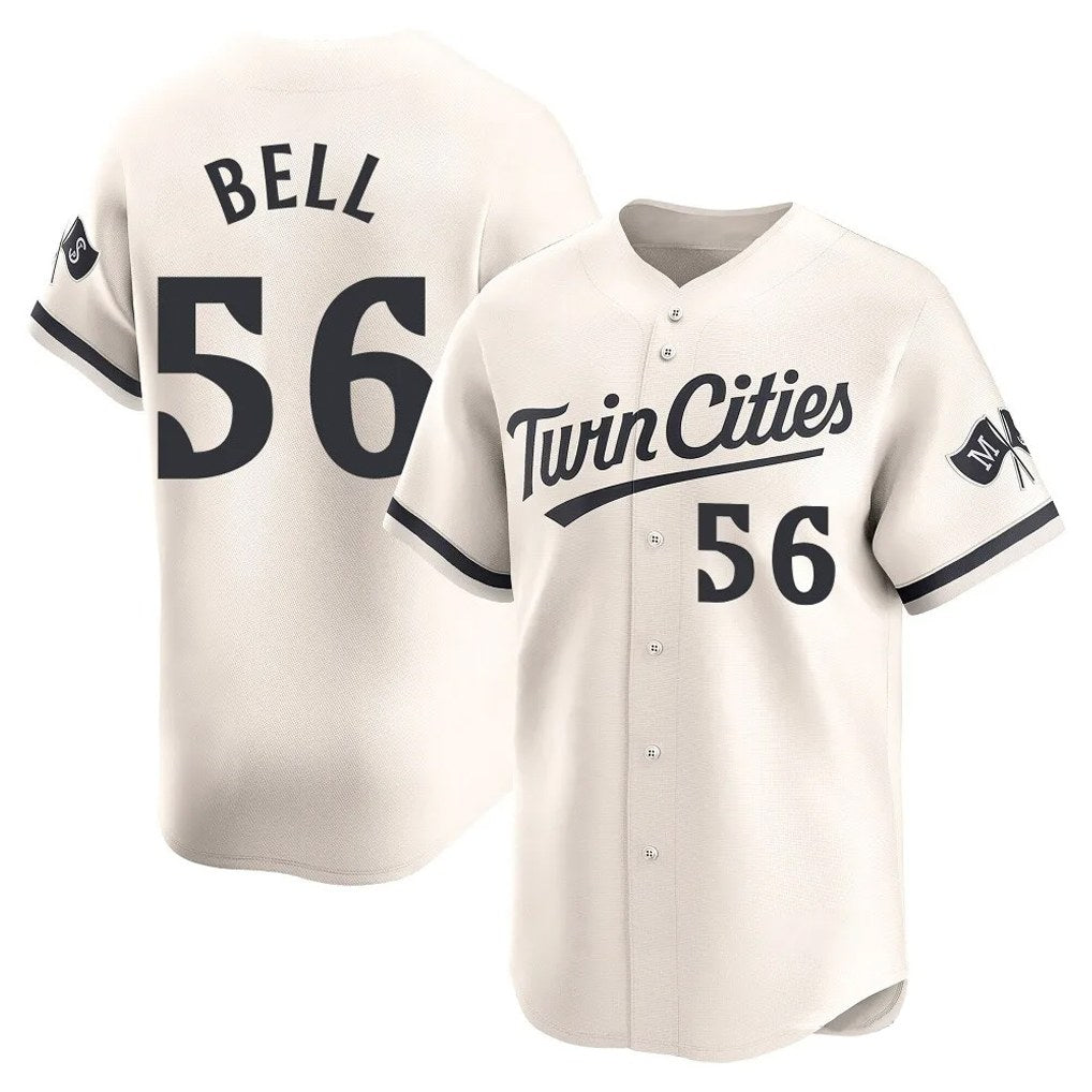 Minnesota Twins #56 Josh Bell Player Cream HOLBERTHome Limited Stitched Jerseys