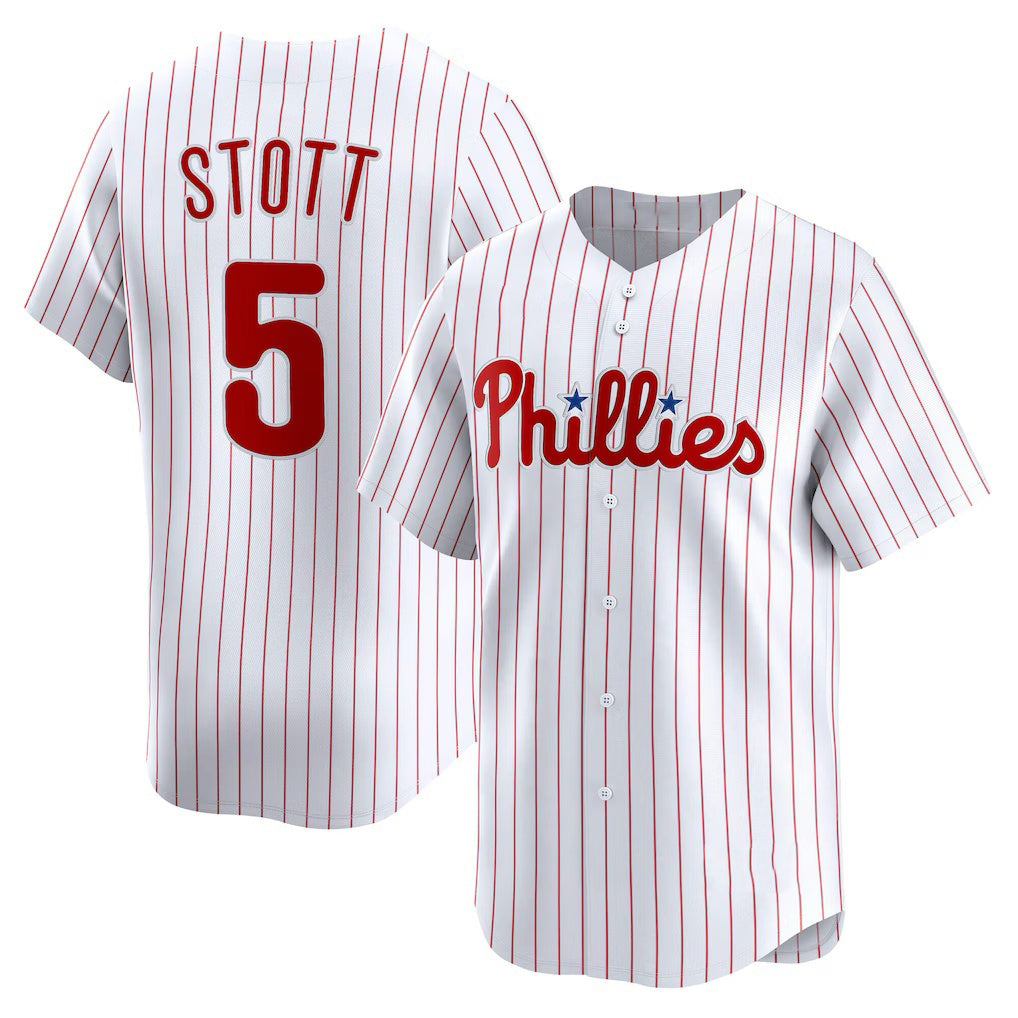 Philadelphia Phillies #5 Bryson Stott White HOLBERT Home Limited Player Jersey