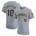 Milwaukee Brewers #10 Sal Frelick Player Gray HOLBERT Home Limited Elite Stitched Jerseys