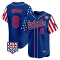 Baltimore Orioles #8 Cal Ripken Player Royal HOLBERT USA 250 Independence Day Vapor Premier Limited Home Game Stitched Jerseys