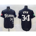 Texas Rangers #34 Nolan Ryan Black HOLBERT Mexico 2025 Vapor Premier Limited Stitched Jersey
