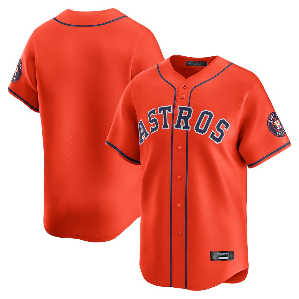 Houston Astros Blank Player Orange HOLBERT Home Limited  Stitched Jerseys