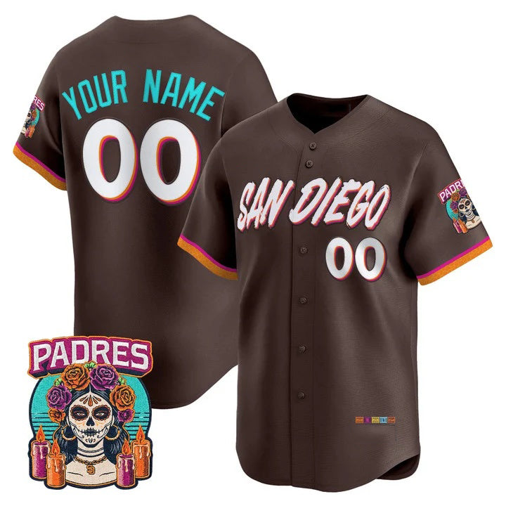 Custom San Diego Padres Brown HOLBERT 2026 City Connect Vapor Premier Limited Jersey - All Stitched