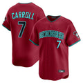Arizona Diamondbacks #7 Corbin Carroll Player Red HOLBERT Limited Home Game Stitched Jerseys
