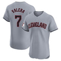 Cleveland Guardians #7 George Valera Player Gray HOLBERT Road Limited Elite Home Stitched Jerseys