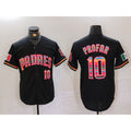 San Diego Padres #10 Jurickson Profar Black HOLBERT Mexico Cool Base Stitched Jersey
