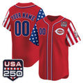 Custom Cincinnati Reds America 250 Edition Vapor Premier Limited Red HOLBERT Stitched Jerseys