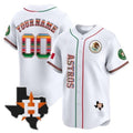 Custom Houston Astros Mexico Vapor Premier Limited Jersey V4 ¨C All Stitched-White HOLBERT