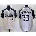 Chicago Cubs #23 Ryne Sandberg White Black HOLBERT 'Gothic North Side Edition' Vapor Premier Limited Stitched Jersey