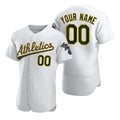 Custom Oakland Athletics White HOLBERT 2020 Stitched Flex Base Jersey