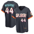 San Diego Padres #44 Joe Musgrove Obsidian HOLBERT 2026 City Connect Stadium Jersey