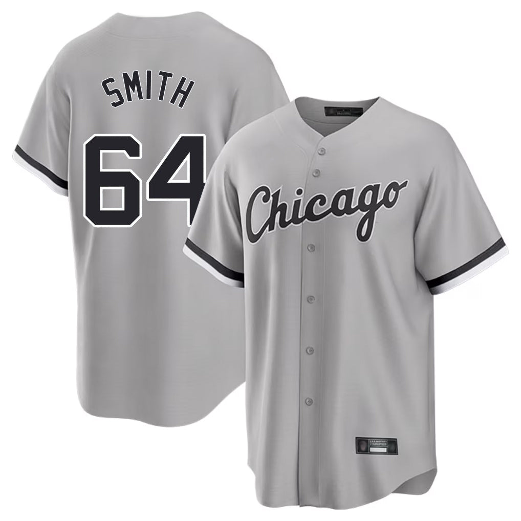 Chicago White Sox #64 Shane Smith Player Gray HOLBERT Home Game Stitched Jerseys