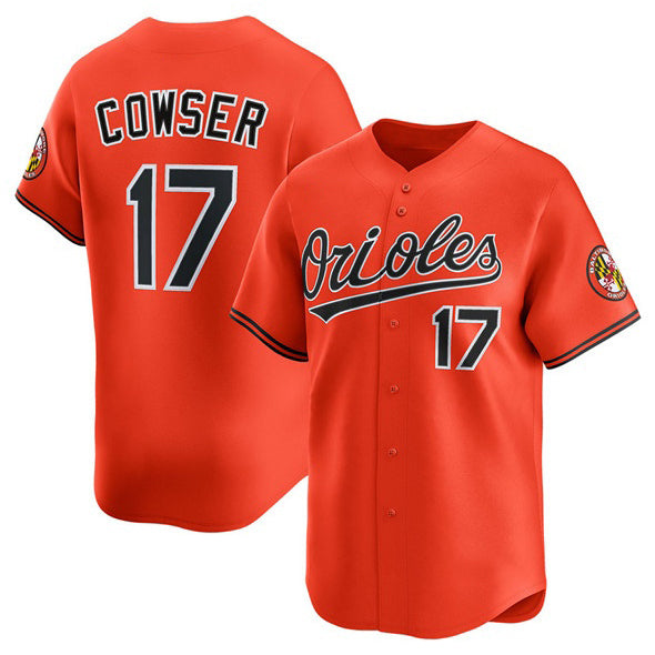 Baltimore Orioles #17 Colton Cowser Orange HOLBERT 2025 2nd Alternate Limited Stitched Jersey