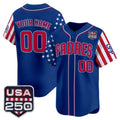 Custom San Diego Padres America 250 Edition Vapor Premier Limited Royal HOLBERT Stitched Jerseys