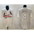 St. Louis Cardinals #4 Yadier Molina White HOLBERT Cool Base Stitched Jersey