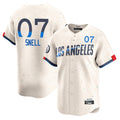 Los Angeles Dodgers #7 Blake Snell Player Cream HOLBERT City Connect Limited Home Stitched Jerseys