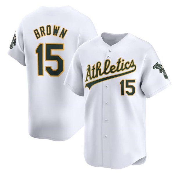 Oakland Athletics #15 Seth Brown White HOLBERT Home Limited Stitched Jersey