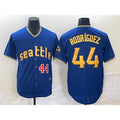 Seattle Mariners #44 Julio Rodriguez Number Blue HOLBERT 2023 City Connect Cool Base Stitched Jersey 1