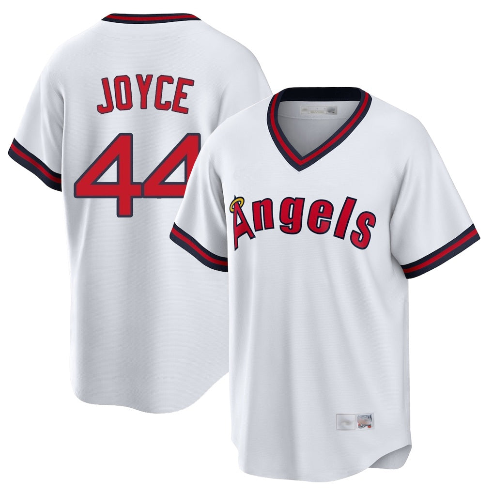 Los Angeles Angels #44 Ben Joyce Player White HOLBERT T-shirt Home Game Stitched Jerseys