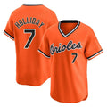 Baltimore Orioles #7 Jackson Holliday Player Orange HOLBERT T-shirt Limited Home Game Stitched Jerseys