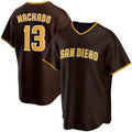 San Diego Padres #13 Manny Machado Brown HOLBERT Alternate Replica Player Jersey