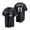Toronto Blue Jays #11 Bo Bichette Black HOLBERT Stitched Cool Base Jersey