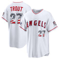 Los Angeles Angels #27 Mike Trout 2026 All-Star Edition Stars & Stripes White HOLBERT Stadium Jersey