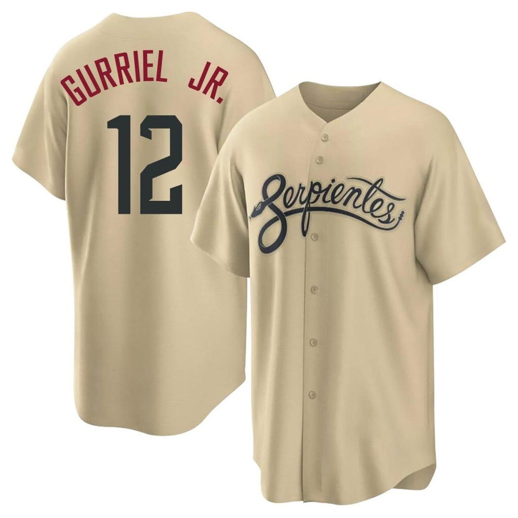 Arizona Diamondbacks #12 Lourdes Gurriel Jr Player Tan HOLBERT City Connect Home Game Stitched Jerseys