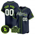 Custom Atlanta Braves Atliens Vapor Premier Limited Jersey ¨C All Stitched-Navy HOLBERT